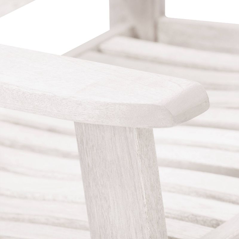 Outdoor Rocking Chair - Whitewash - CorLiving, 5 of 11