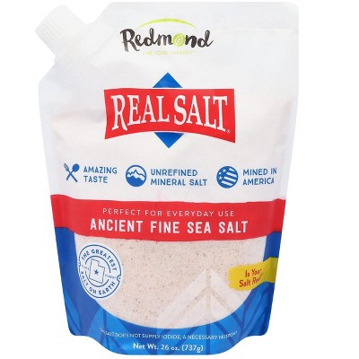 Redmond Real Salt Ancient All Natural Sea Salt, 26 oz (Pack of 2)