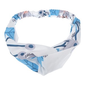 Unique Bargains Women's Fashion Leaf Pattern Cross Elastic Hairband 1 Pc - 1 of 4