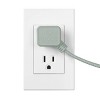 Globe Electric 9' 3 Outlet Extension Cord Sage Green: Indoor Electrical Cord, 16 AWG, ETL Listed - 3 of 4