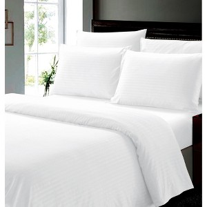 Noble House Easy Care 1800 Embossed 6pc Wrinkle Resistant  Super SoftSheet Set With 18" Deep Pockets - 1 of 4