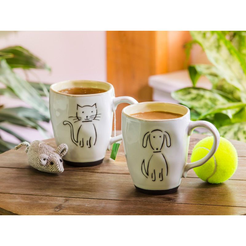 Evergreen Ceramic Cup Gift Set, 16 OZ, Pet Dog, 3 of 5