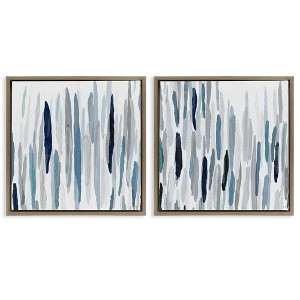 Stupell Industries Abstract Brushed Rainfall Contemporary, 25" x 25" - 1 of 4