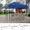 GustoWave Portable 10x10 Ft Pop Up Canopy Tent for Camping, Parties, Outdoor - 3 of 4