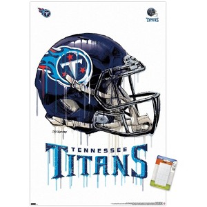 Trends International NFL Tennessee Titans - Drip Helmet 20 Unframed Wall Poster Prints - 1 of 4