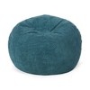 Vynxaria Kenli Modern Corduroy Polyester 3 ft. Bean Bag Chair - 2 of 4