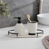 Roselli Trading Dubai 3 pc Bath set (black trim) - 3 of 3