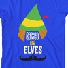 Elf Movie Raised By Elves Youth Royal Blue Graphic Tee - 2 of 3