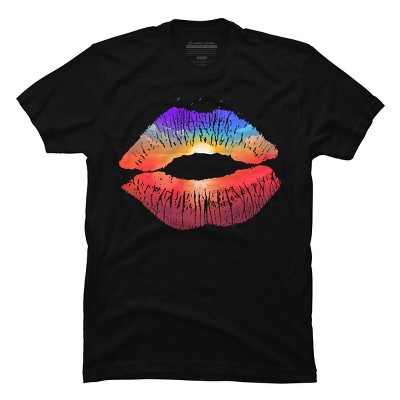 Men's Design By Humans Summer Kiss By clingcling T-Shirt