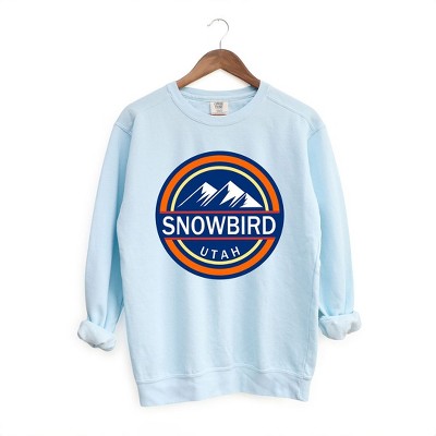 Simply Sage Market Women's  Garment Dyed Graphic Sweatshirt Snowbird Ski Resort