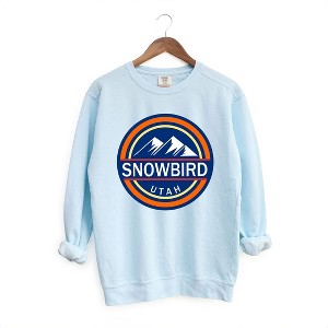 Simply Sage Market Women's  Garment Dyed Graphic Sweatshirt Snowbird Ski Resort - 1 of 4