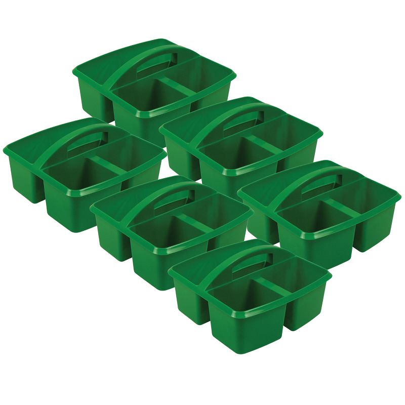 Romanoff Small Utility Caddy, Green, Pack of 6, 1 of 3