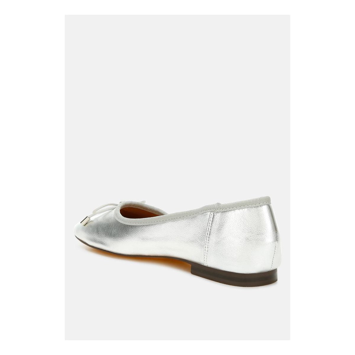 Обувь Rag & Co Womens Primrose Metallic Pleather Bow Ballerinas 10 — фото 3