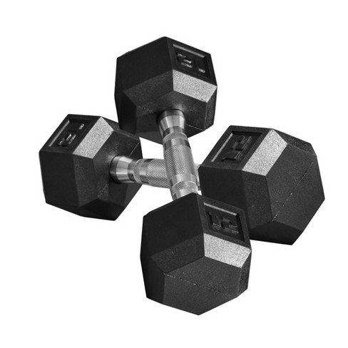 India nemen steen Soozier Hex Rubber Free Weight Dumbbells Set In Pair With Steel Handles  12lbs/single Hand Weight For Strength Workout Training : Target