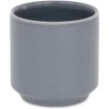 Cheung's Elegora Straight Side Solid Color Ceramic Pot - Small - Gray - 2 of 2