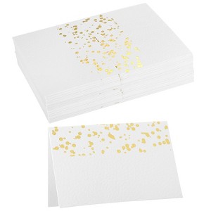 Unique Bargains Printable Paper Beautiful Christmas Restaurant Line Border Place Name Cards - 1 of 4