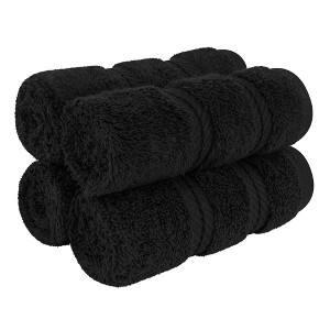 American Soft Linen 100% Cotton Turkish Luxury 4 Piece Washcloth Set, 13x13 inches Washcloth Hand Face Towels for Bathroom and Kitchen Washrags - 1 of 4