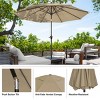 Nature Spring 10-ft Easy Crank Patio Umbrella with Auto Tilt - Vented Canopy for Deck, Balcony, Backyard, or Pool - 3 of 4