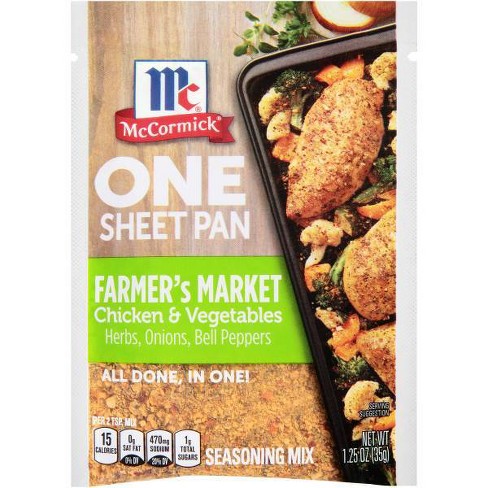 Mccormick One Farmer's Market Chicken Sheetpan Seasoning Mix - 1.25oz :  Target