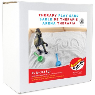Sandtastik Therapy Play Sand, 25 Pounds, White