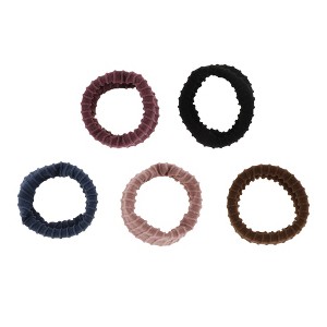 Unique Bargains Women's Classic Wide Brim Hair Ropes 5 Pcs - 1 of 3