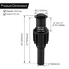 WOWOW Bathroom and Vessel Sink Pop-Up Drain Stopper Without Overflow in Matte Black - 4 of 4
