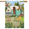 Woodsy Camper Summer House Flag Campsite 28" x 40" Briarwood Lane - 2 of 4