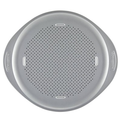 Farberware Light Gray Nonstick 15.5" Carbon Steel Pizza Pan