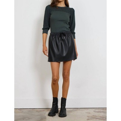 Women's Faux Leather Skirt - LAmade