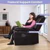 Home Imports Emporium Contemporary Recliner Sofa, Manual Reclining Sofa for Living Room with Pillow Tops and Cupholders in Espresso - 4 of 4