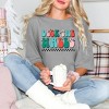 Simply Sage Market Women's Retro Deck The Halls Checkered Short Sleeve Garment Dyed Tee - 2 of 4