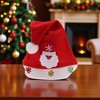 Unique Bargains Christmas Hat Polyester Red 11.02"x14.96" 1 Pc - 2 of 4