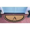 A1HC Natural Coir & Rubber Hand Flocked Large Monogrammed Door Mat 36" X 72" Thick Durable Doormats - 3 of 4