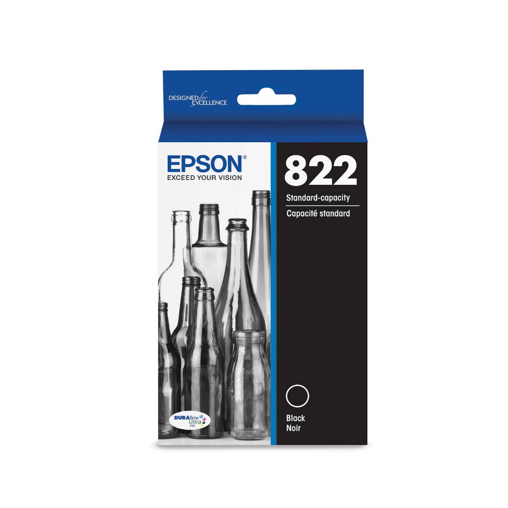 Photos - Ink & Toner Cartridge Epson 822 Standard Yield Single Ink Cartridge - Black 