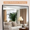 FURNIinspire Full Length Mirrors Floor Standing Body Mirror, Large Rectangle Mirror Long Dressing Mirror for Bedroom, Black, 18"*58" - 3 of 4