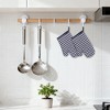 REGALWOVEN Durable Heat Resistant Waterproof Easy to Clean Kitchen Pot Holders and Oven Gloves for Cooking and Baking Oven Mitts - 2 of 4