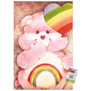 Trends International Care Bears - Cheer Bear Rainbow Balloon Unframed Wall Poster Prints - 1 of 4