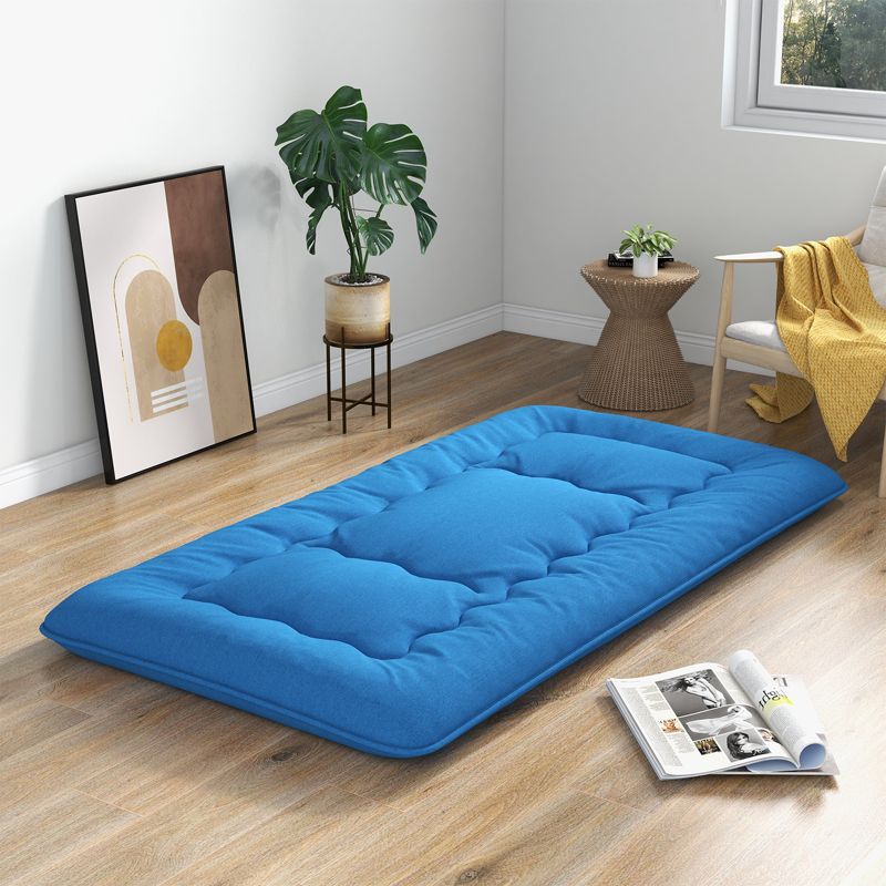 Costway Full/King/Queen/Twin Futon Mattress Japanese Floor Sleeping Pad Washable Cover Carry Bag Blue, 4 of 10