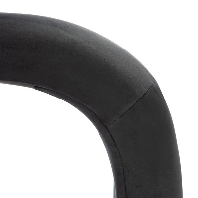 Tenko Black Velvet Modern Glam Bedroom Bench