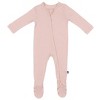 Larkspur Baby Zip Footie in Rose - 2 of 3