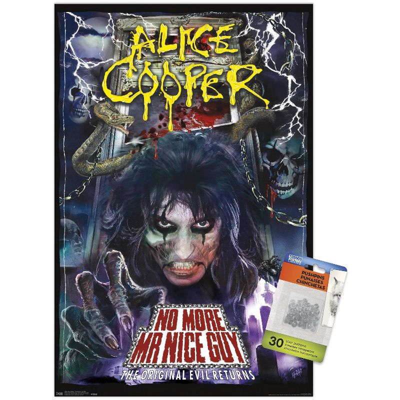 Trends International Alice Cooper - No More Mr. Nice Guy Unframed Wall Poster Prints, 1 of 7