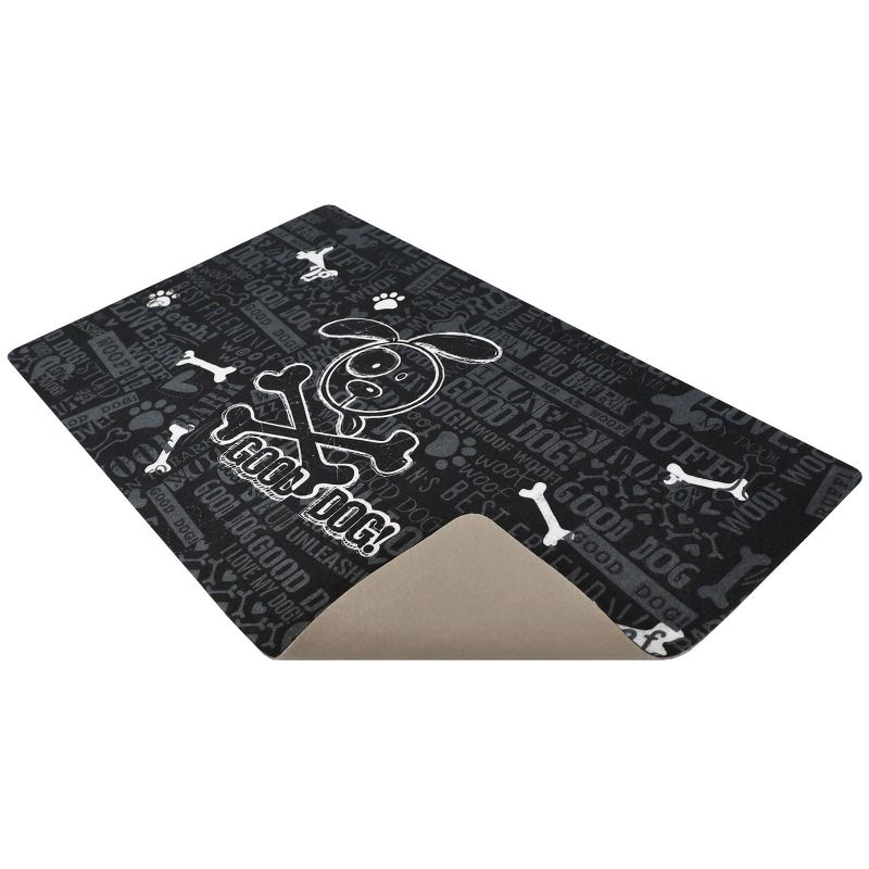 Drymate 12&#34;x 20&#34; Feeding Placemat for Cats and Dogs - Black, 4 of 8