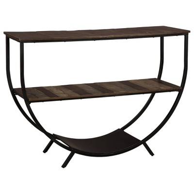 Lamoney Sofa and Console Table Gray/White/Brown - Signature Design by Ashley