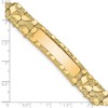 Black Bow Jewelry Men's 14k Yellow Gold 12mm Nugget I.D. Bracelet - 8 Inch - 3 of 4