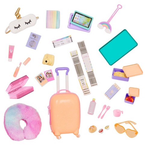 Our Generation Over The Rainbow Luggage Accessory Set For 18 Dolls : Target