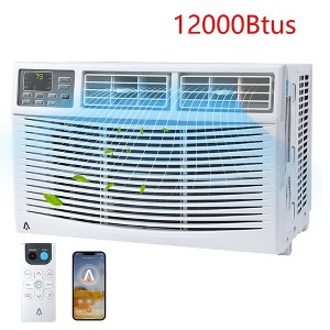 12000Btus Window Air Conditioner ,3-In-1 Window AC Unit Cooler With Smart App Control & Dehumidification & Fan, Cooling Rooms Up to 550 Sq. Ft - 1 of 4