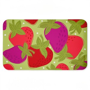 Stupell Industries Fun Fruit Strawberries Printed Anti-Fatigue Floor Mat, design by Deidre Mosher, 30"x18" - 1 of 4