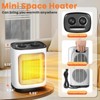 R.W.FLAME 1500W Ceramic Indoor Heater, BLACK / WHITE - 2 of 4