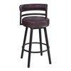 Armen Living Madrid Painted Finish Barstool Tobacco and Mineral 30 in. Seat Height - 2 of 4