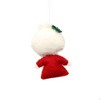 Slickblue Wool Felt Christmas Ornaments – Handcrafted in 15 Different Design Options Like Owl, Elf, and Snowman - 2 of 2